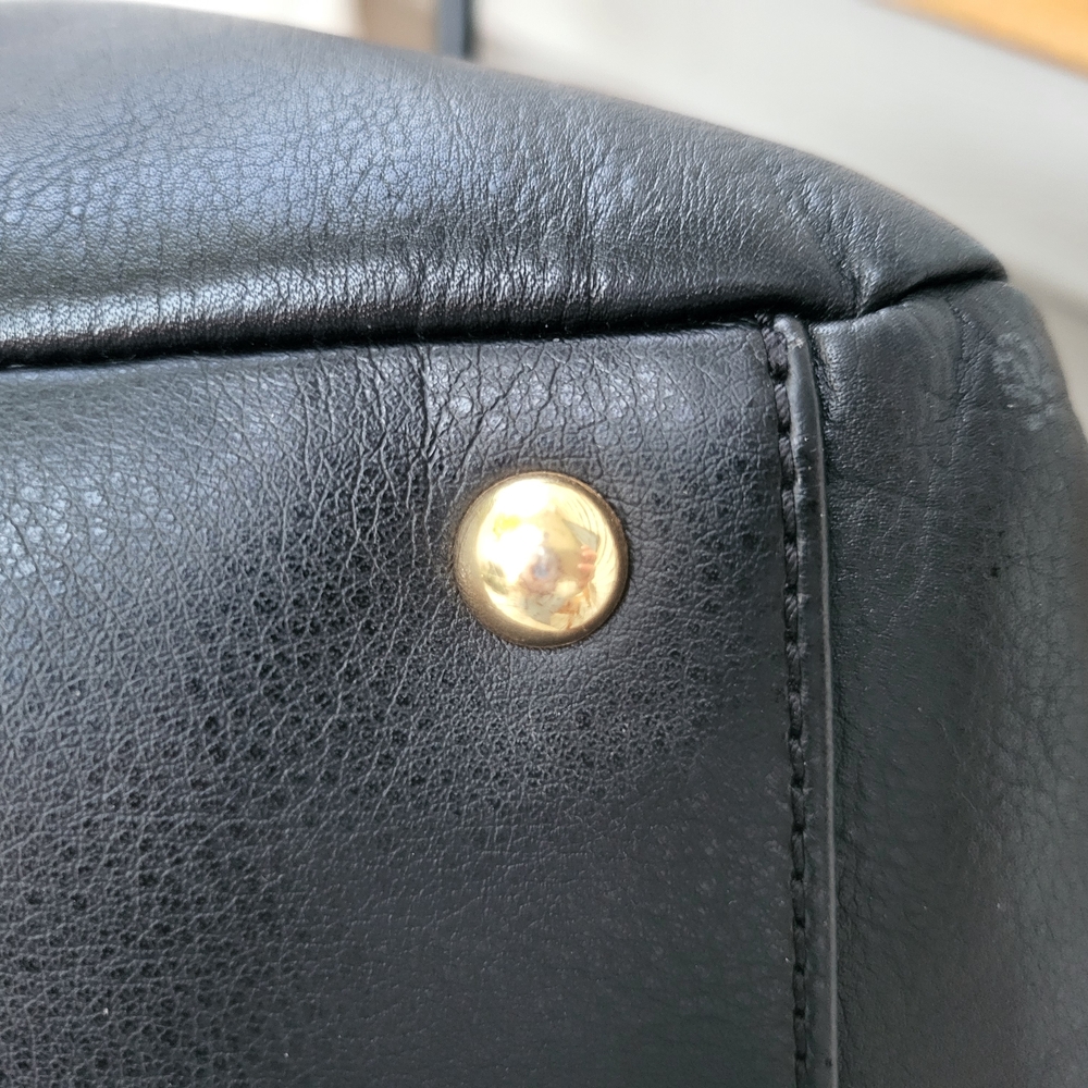 Tignanello Black Leather Tote Bag 14 X 5 X 12 - Picture 14 of 14